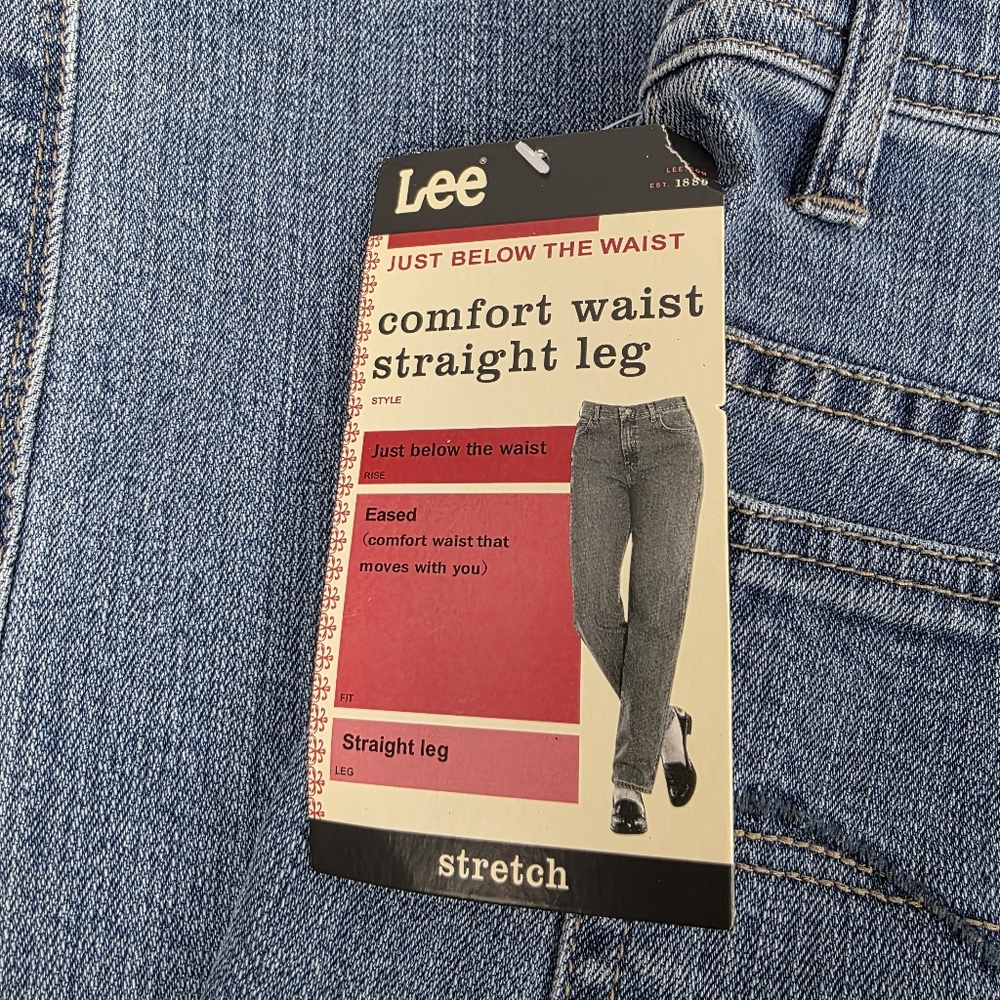 Lee Comfort Waistband Straight Leg Jeans - Picture 5 of 15